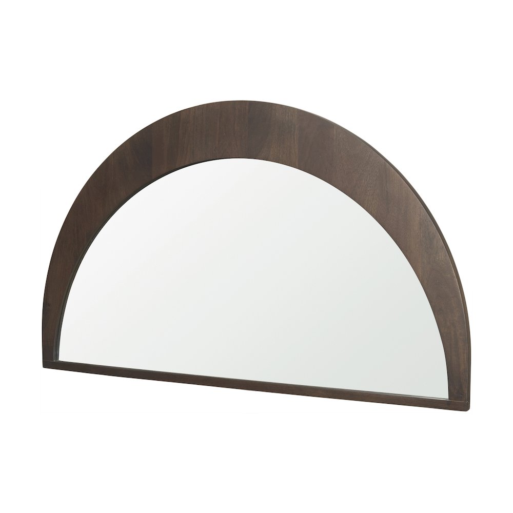 Celeste Dark Brown Wood Large Mirror. Picture 1