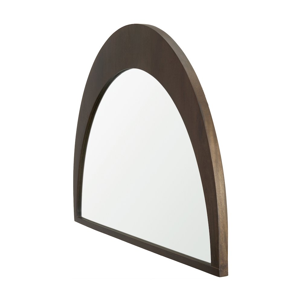 Celeste Dark Brown Wood Large Mirror. Picture 6