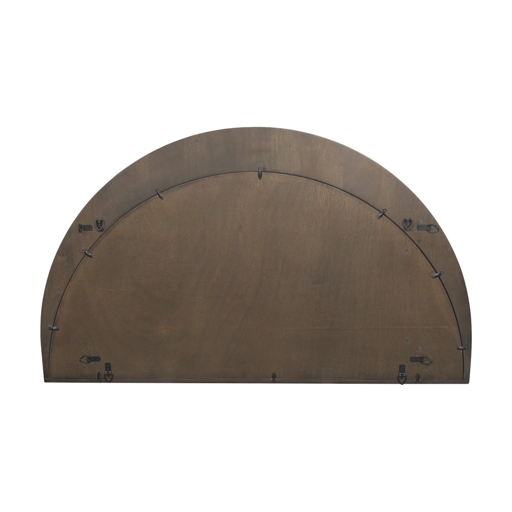 Celeste Dark Brown Wood Large Mirror. Picture 7