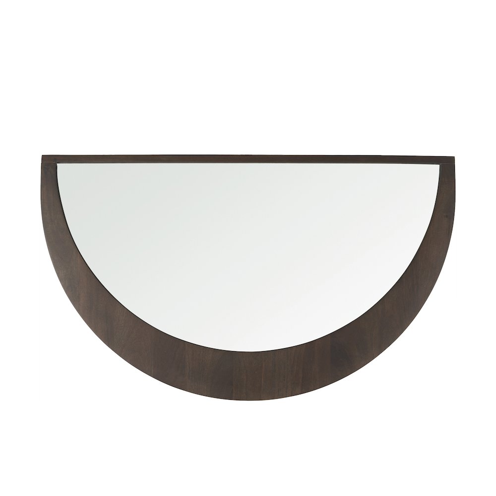 Celeste Dark Brown Wood Large Mirror. Picture 9