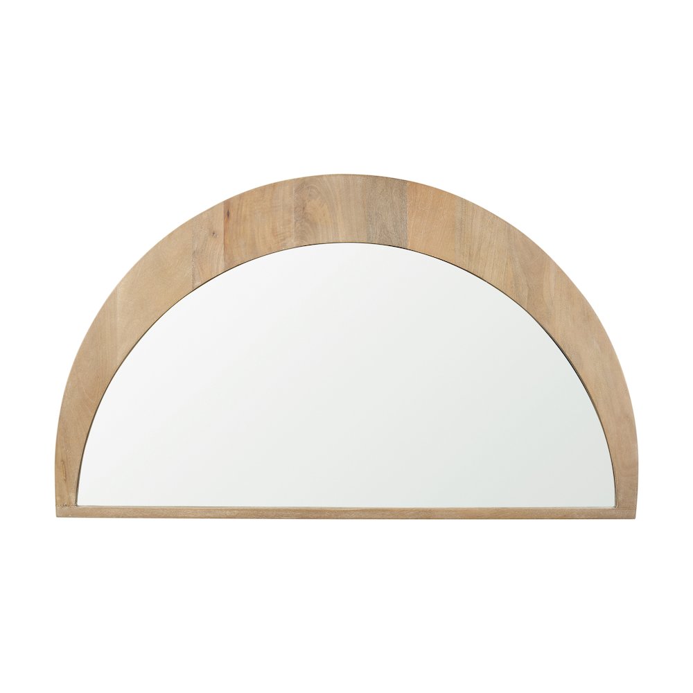 Celeste Light Brown Wood Large Mirror. Picture 4