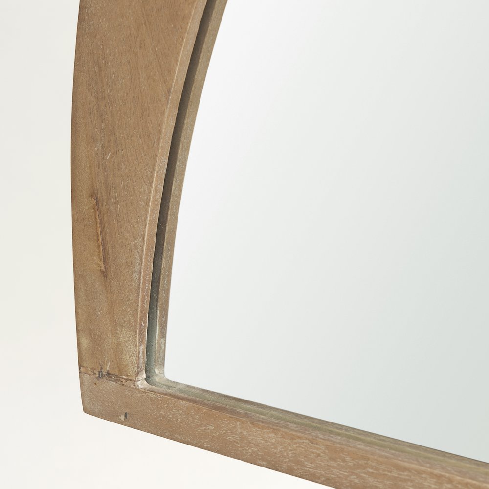 Celeste Light Brown Wood Large Mirror. Picture 9