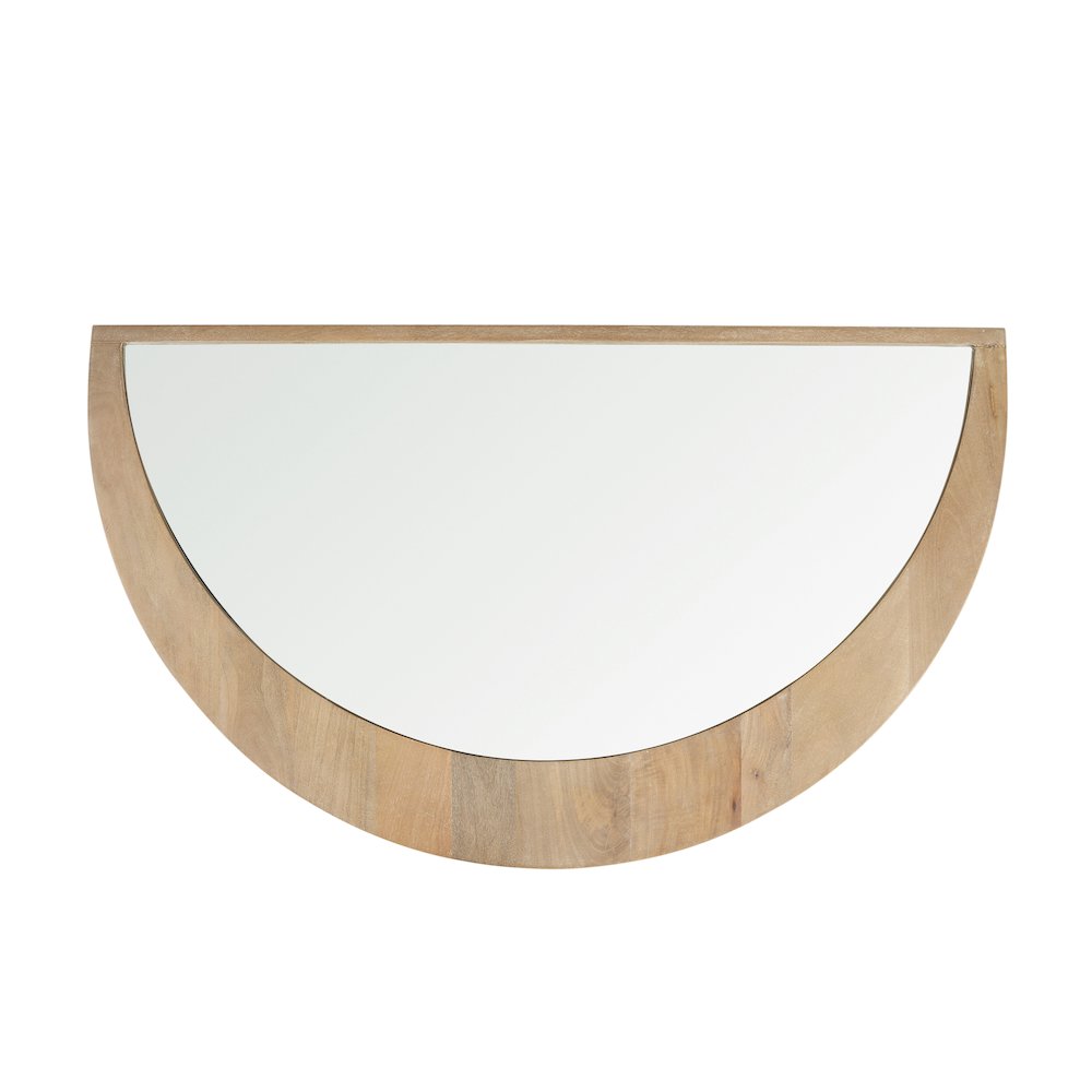 Celeste Light Brown Wood Large Mirror. Picture 10