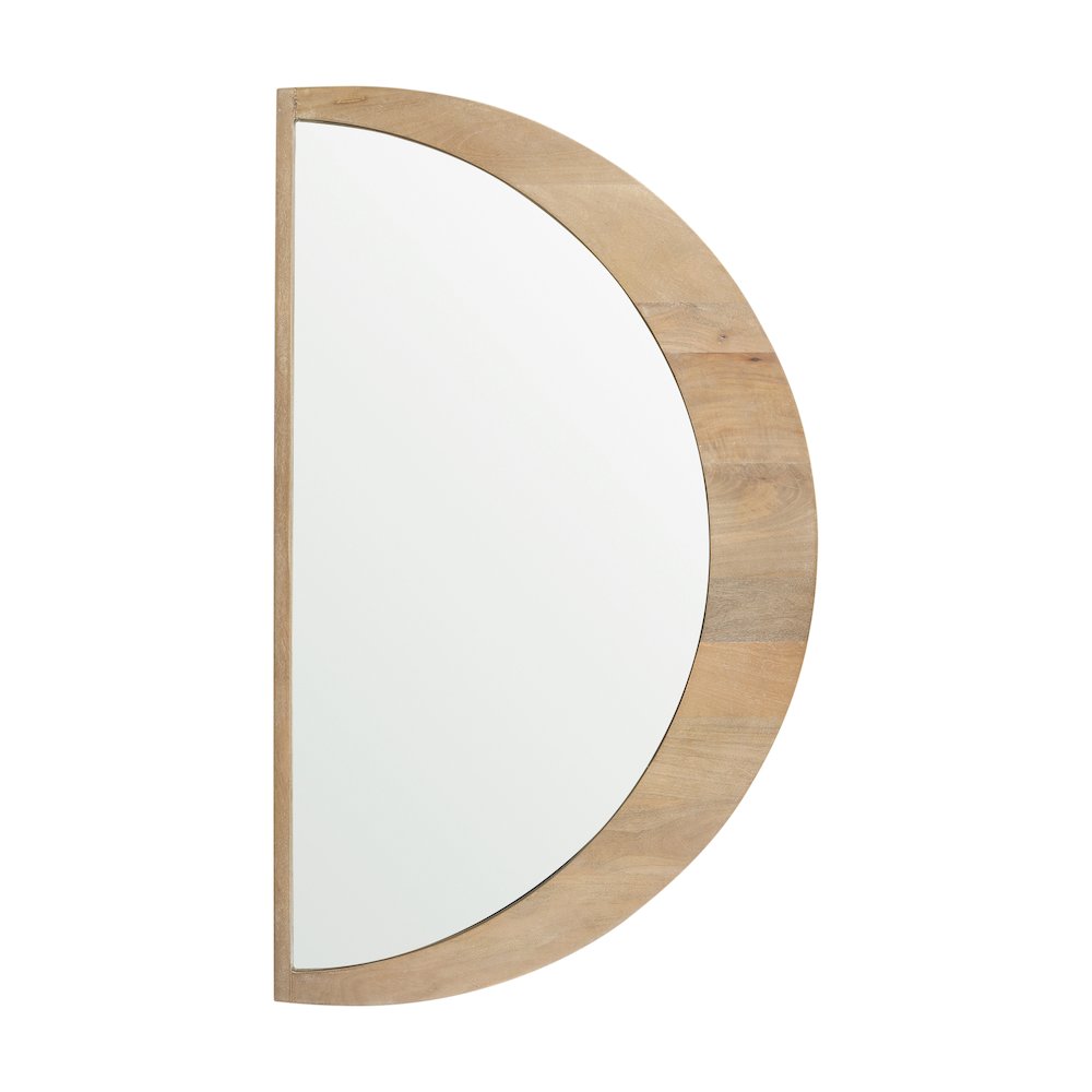 Celeste Light Brown Wood Large Mirror. Picture 11
