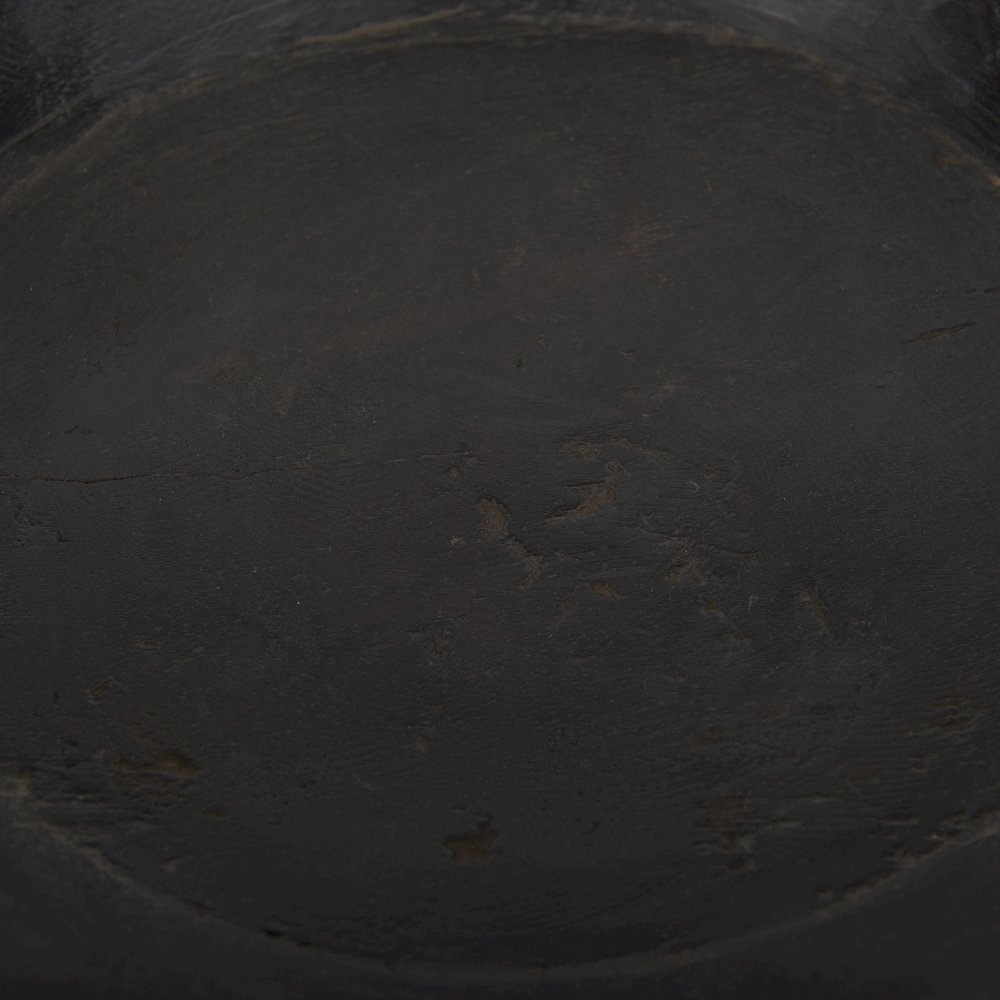 Set Of 2 Large Black-Brown Reclaimed Wood Bowls. Picture 7
