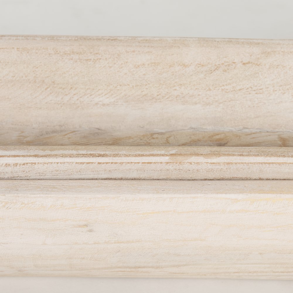 Athena Set of 2 Extra Large  Light-Wash Reclaimed Wood Trays. Picture 9