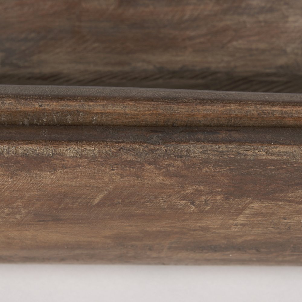 Athena Set of 2 Extra Large Medium Brown Reclaimed Wood Trays. Picture 7