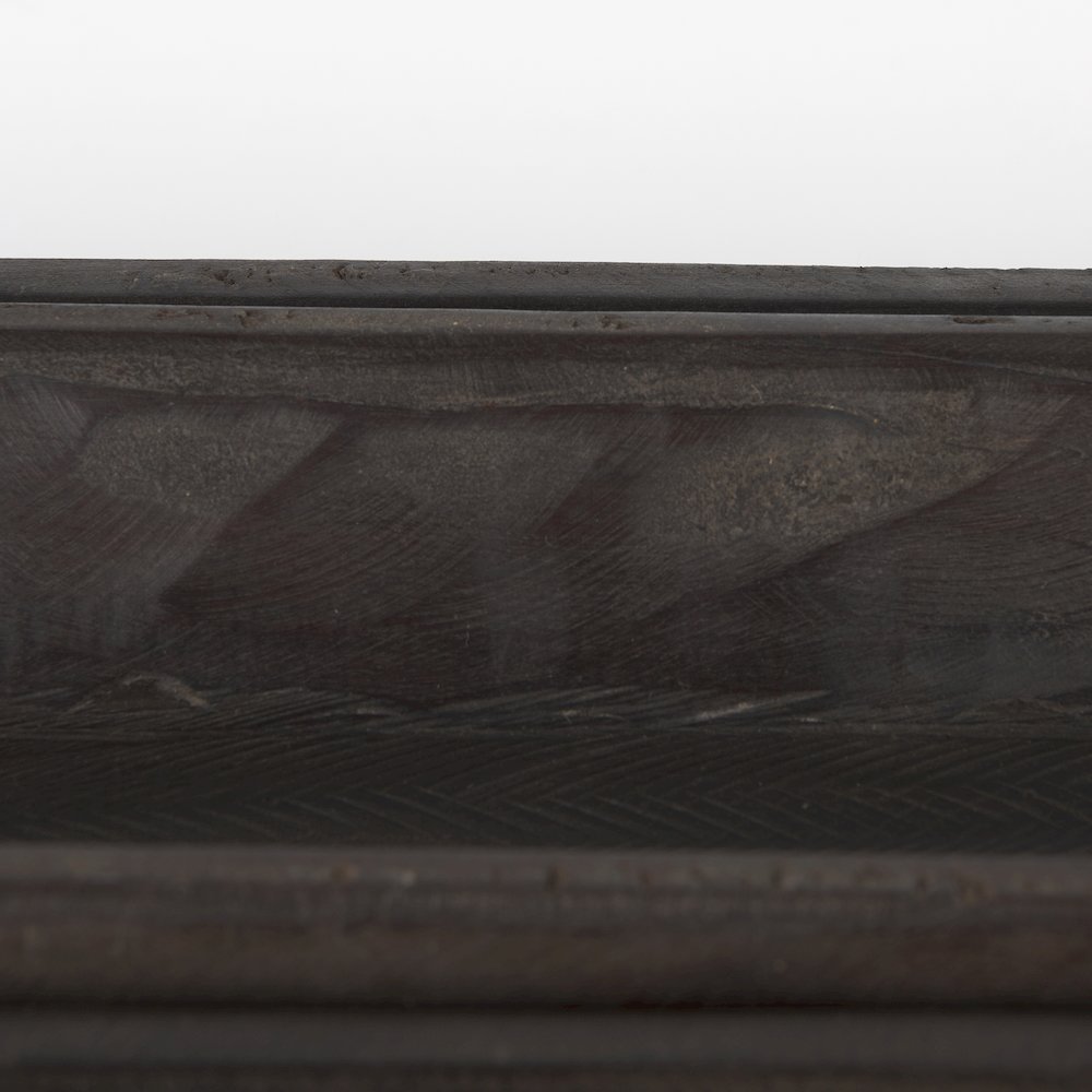 Athena Set of 2 Extra Large Black-Brown Reclaimed Wood Trays. Picture 7
