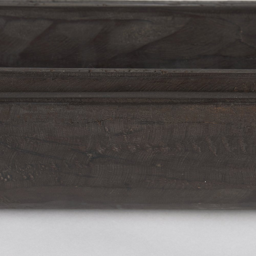Athena Set of 2 Extra Large Black-Brown Reclaimed Wood Trays. Picture 8