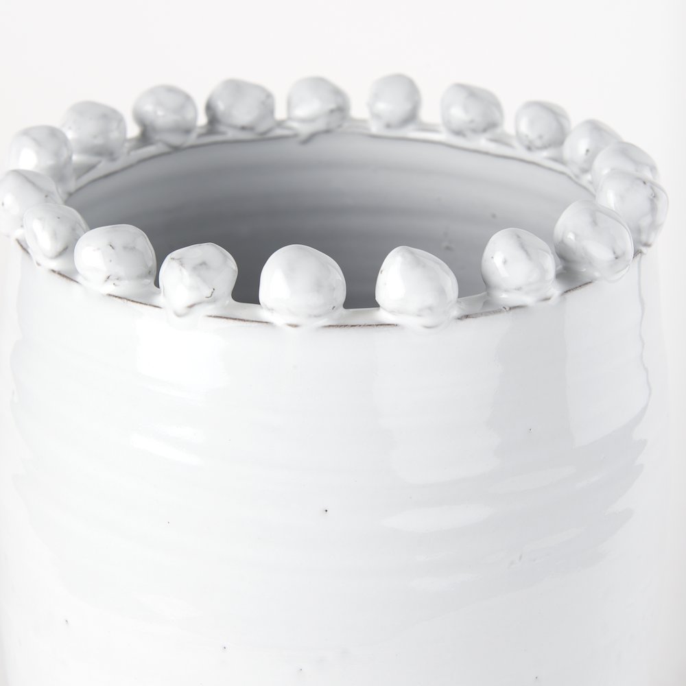 Basin Large Off-White Glazed Vase. Picture 11