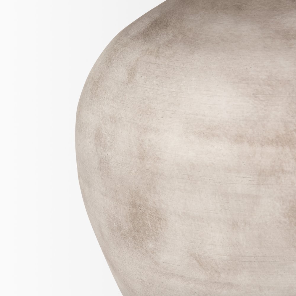 Marvin Taupe Ceramic Table Lamp. Picture 2