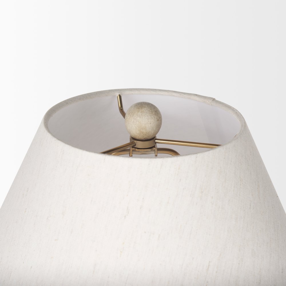 Marvin Taupe Ceramic Table Lamp. Picture 9
