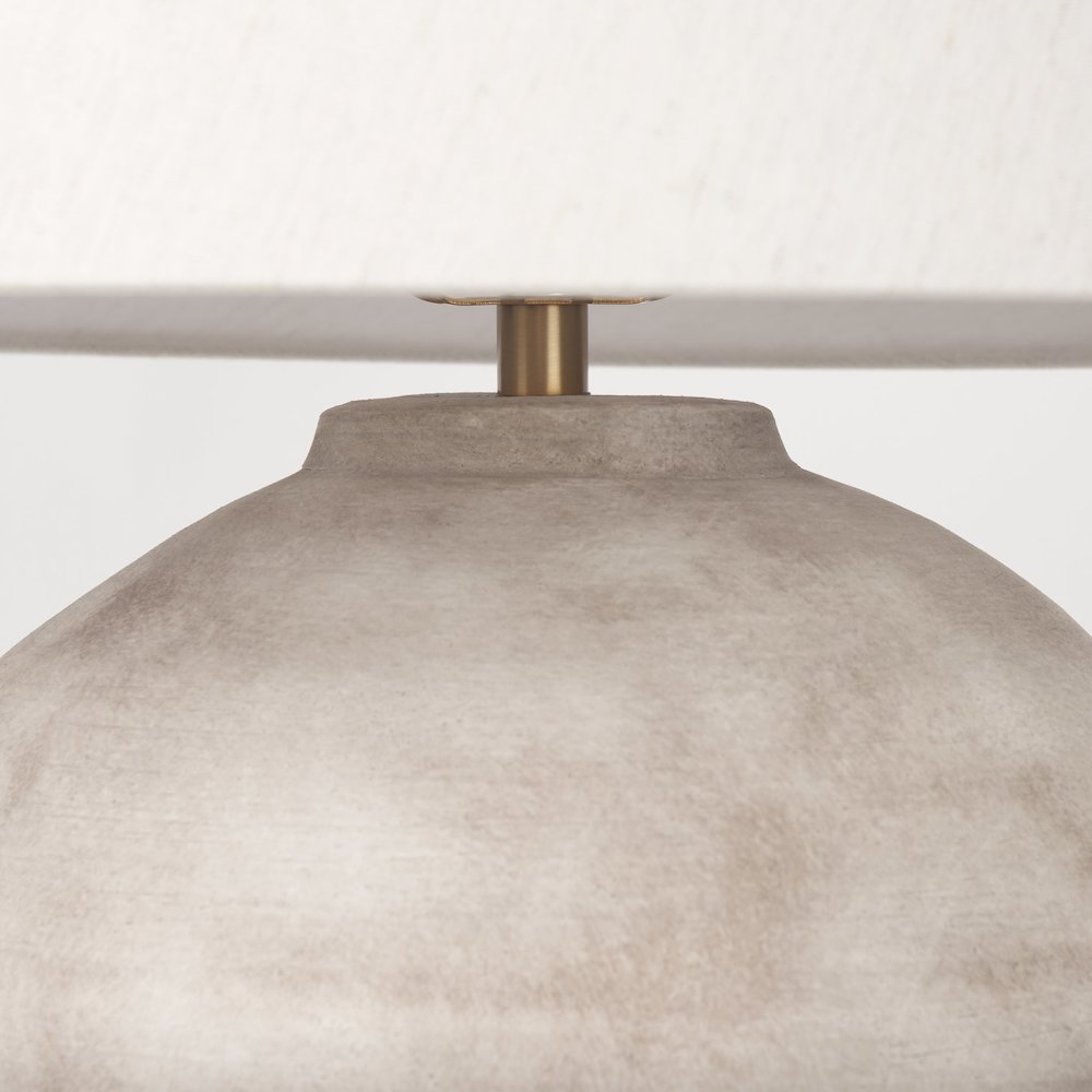 Marvin Taupe Ceramic Table Lamp. Picture 11