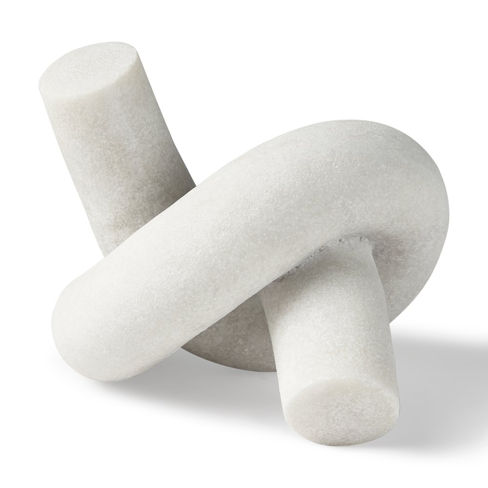 Otto  Granite Resin Small Knot Sculpture Decorative Object. Picture 1