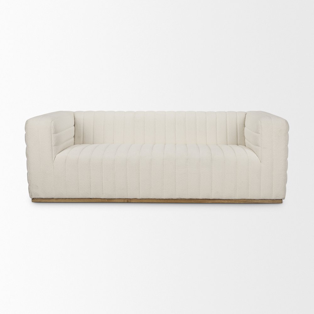 Ricciardo Cream Boucle 3-Seater Sofa. Picture 6