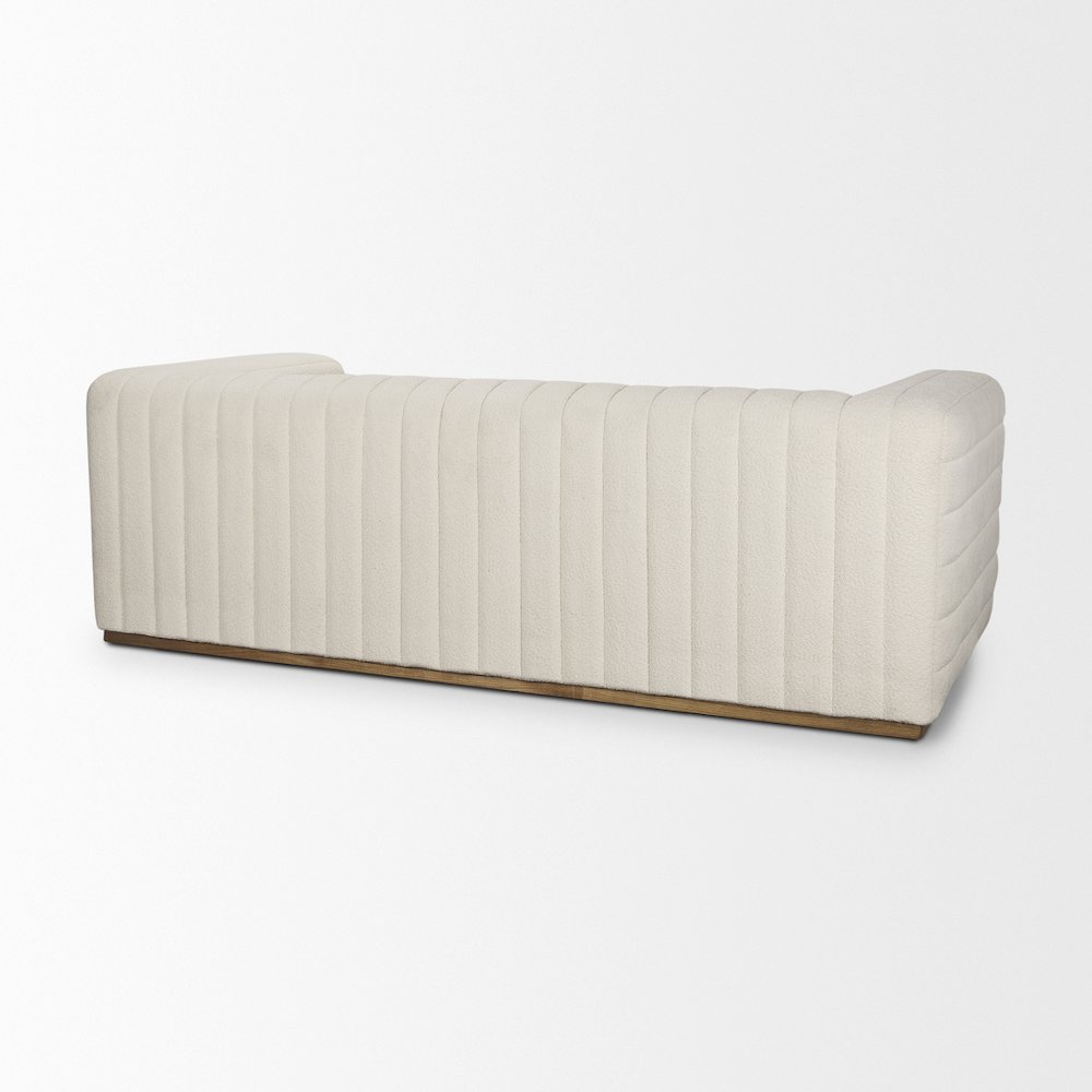 Ricciardo Cream Boucle 3-Seater Sofa. Picture 9