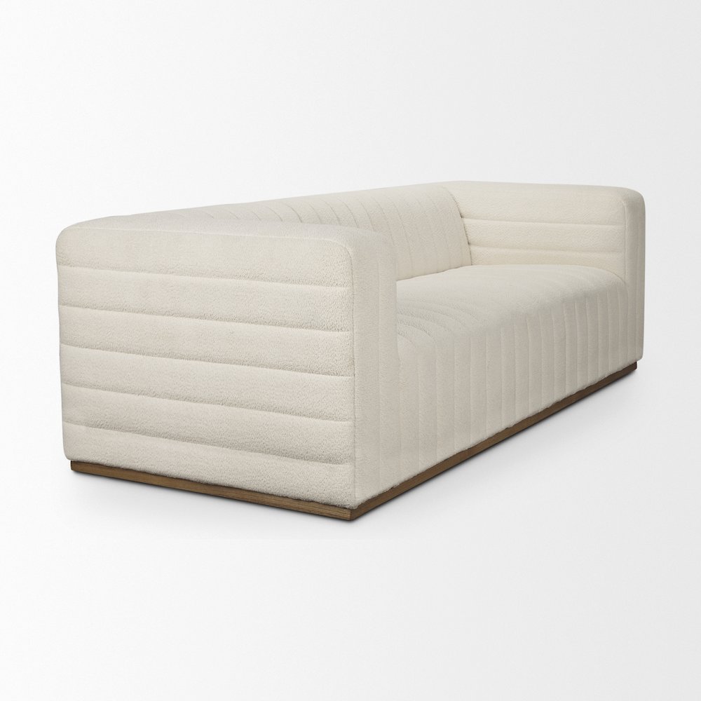 Ricciardo Cream Boucle 3-Seater Sofa. Picture 10
