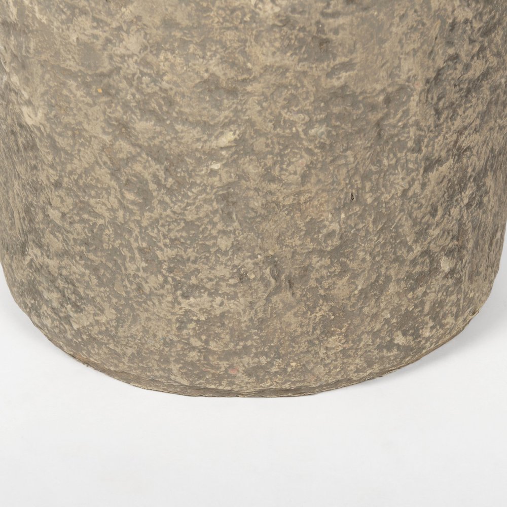 Rama Small Gray Paper Mache Floor Vase. Picture 8