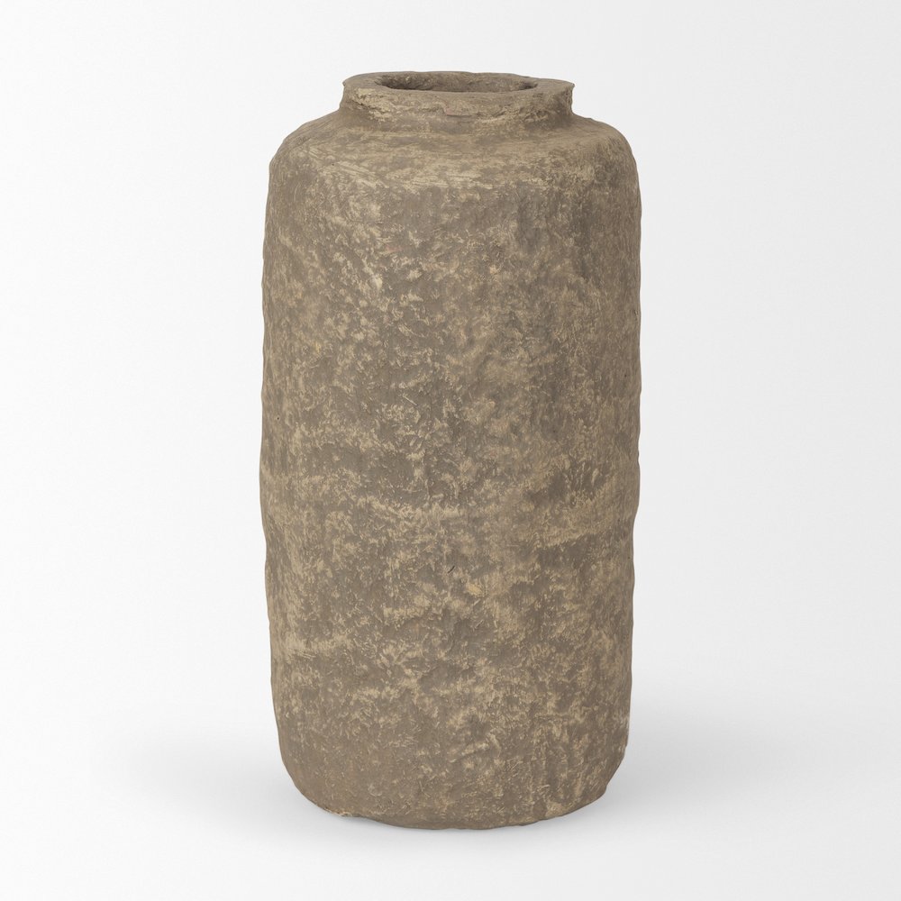 Bala Small Gray Paper Mache Vase. Picture 4
