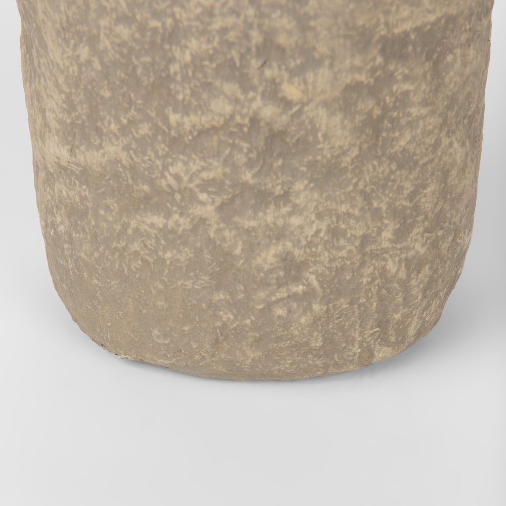 Bala Small Gray Paper Mache Vase. Picture 8