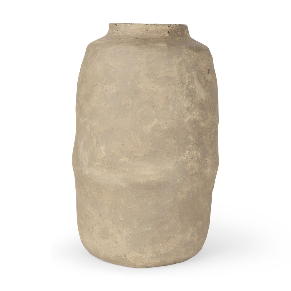 Bala Large Gray Paper Mache Vase. Picture 1