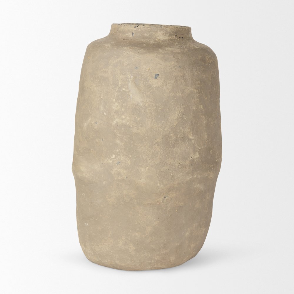 Bala Large Gray Paper Mache Vase. Picture 4