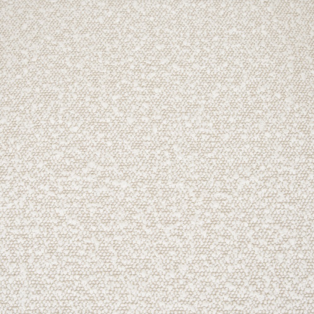Dining Chair Cream Boucle Fabric & Matte Black Metal. Picture 5