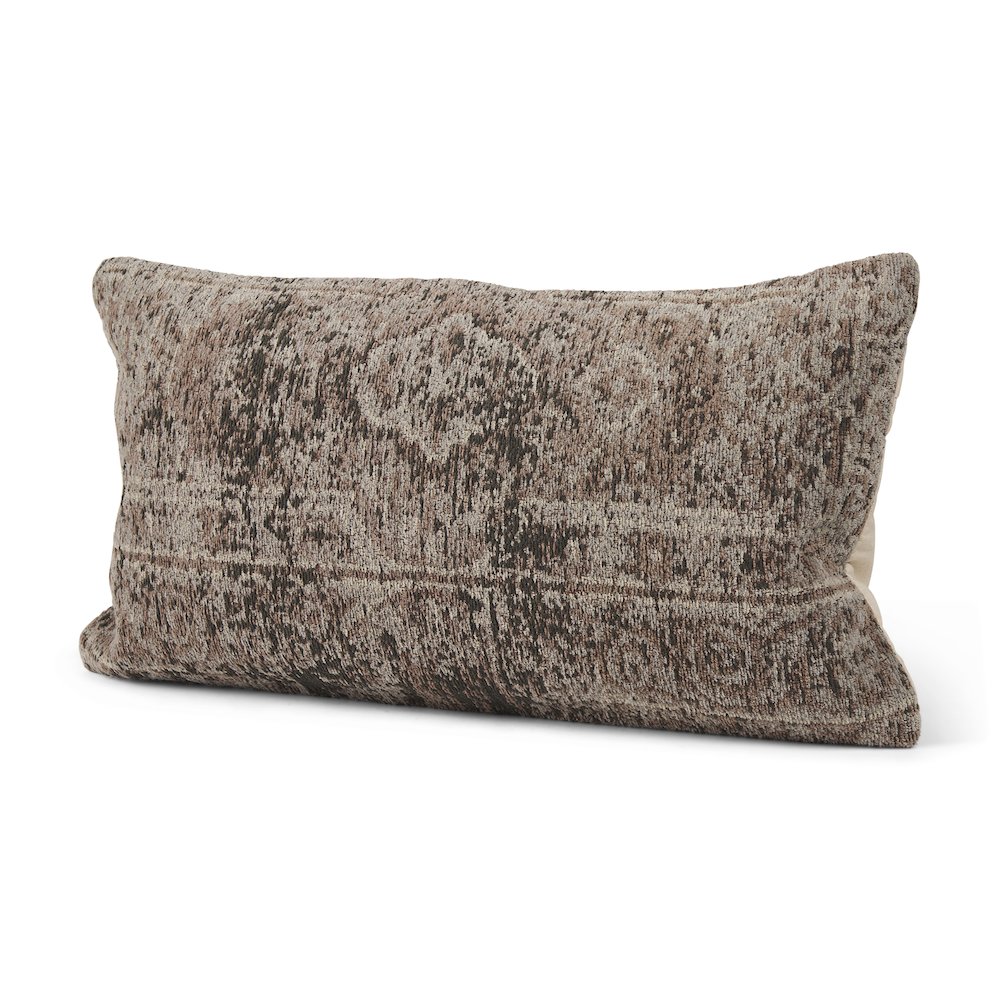 Taupe Lumbar Pillow Cover. Picture 1