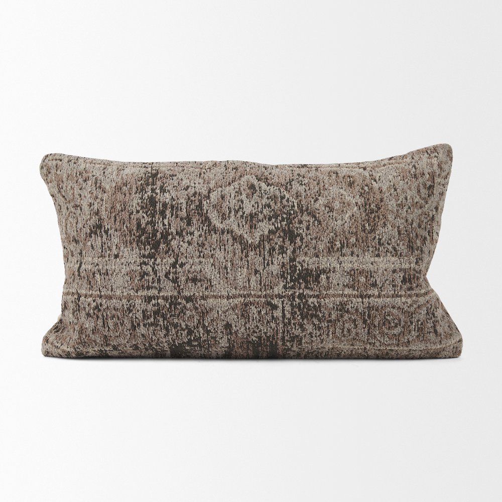 Taupe Lumbar Pillow Cover. Picture 4
