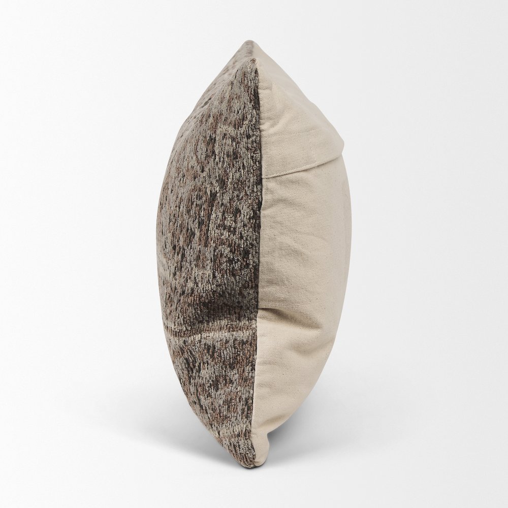 Taupe Lumbar Pillow Cover. Picture 5