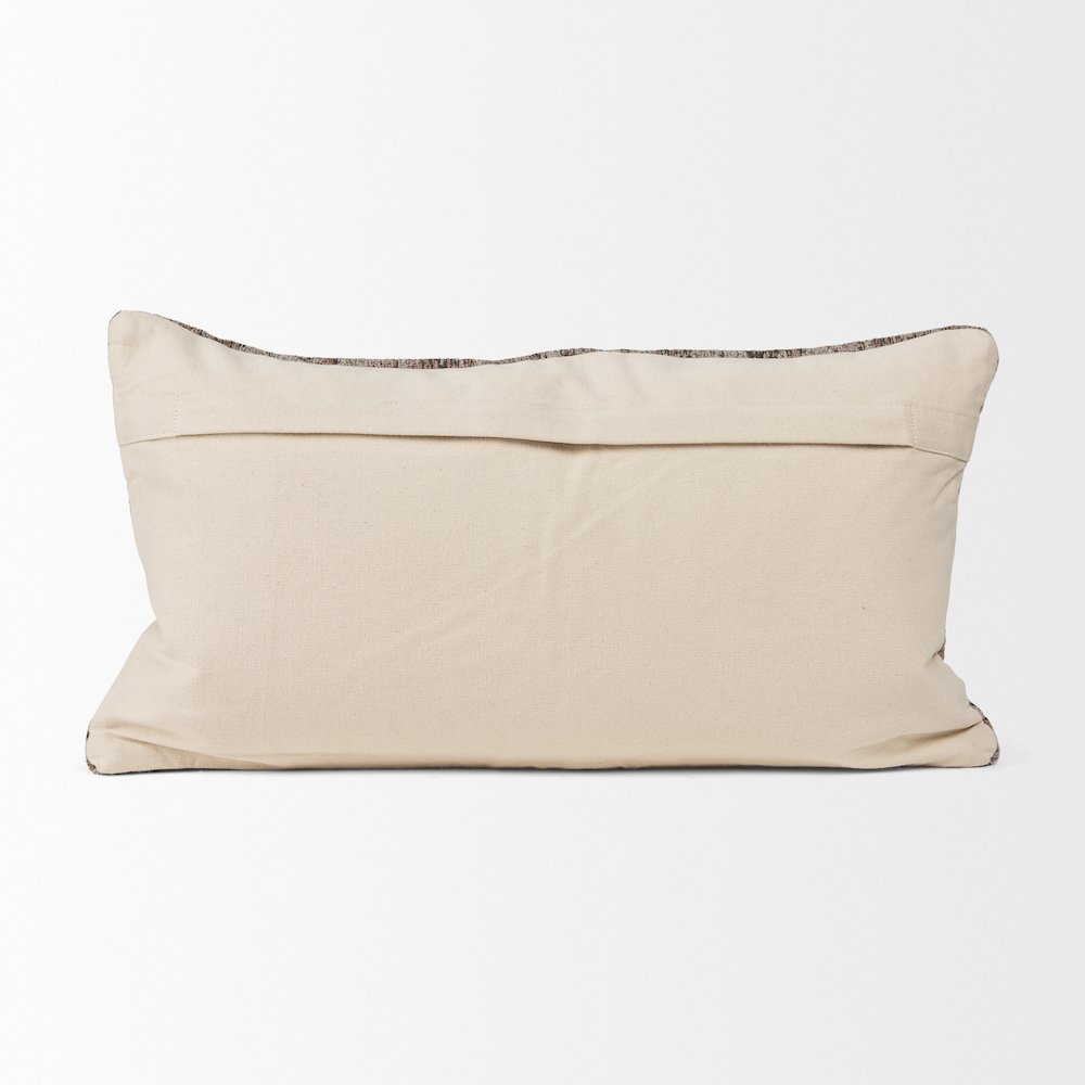 Taupe Lumbar Pillow Cover. Picture 6