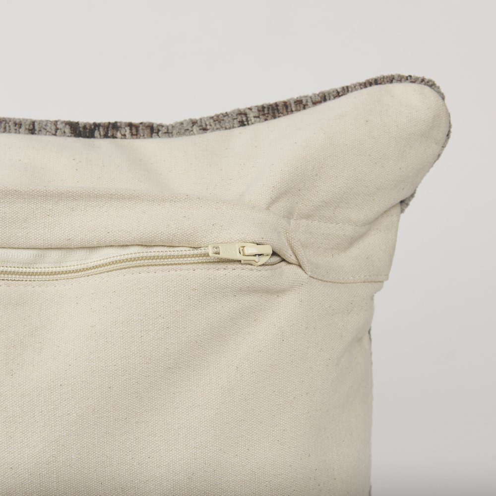 Taupe Lumbar Pillow Cover. Picture 9