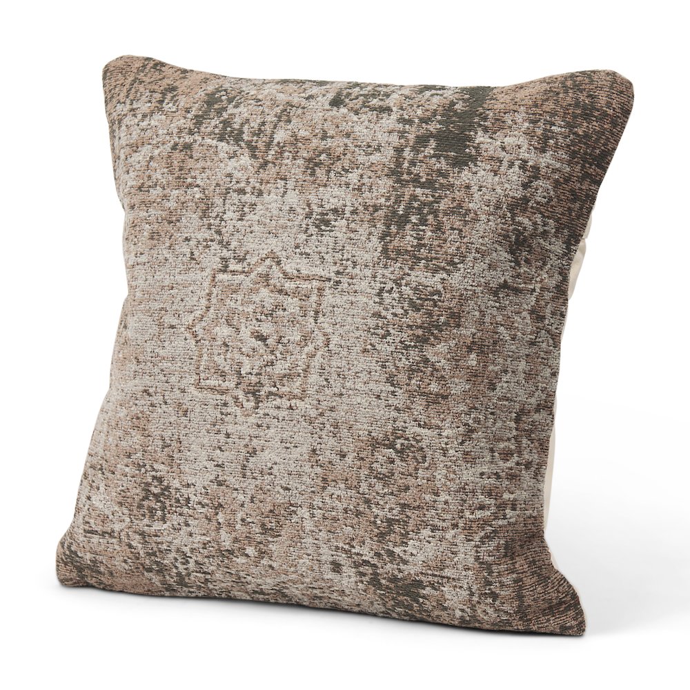 Taupe Square Pillow Cover. Picture 1