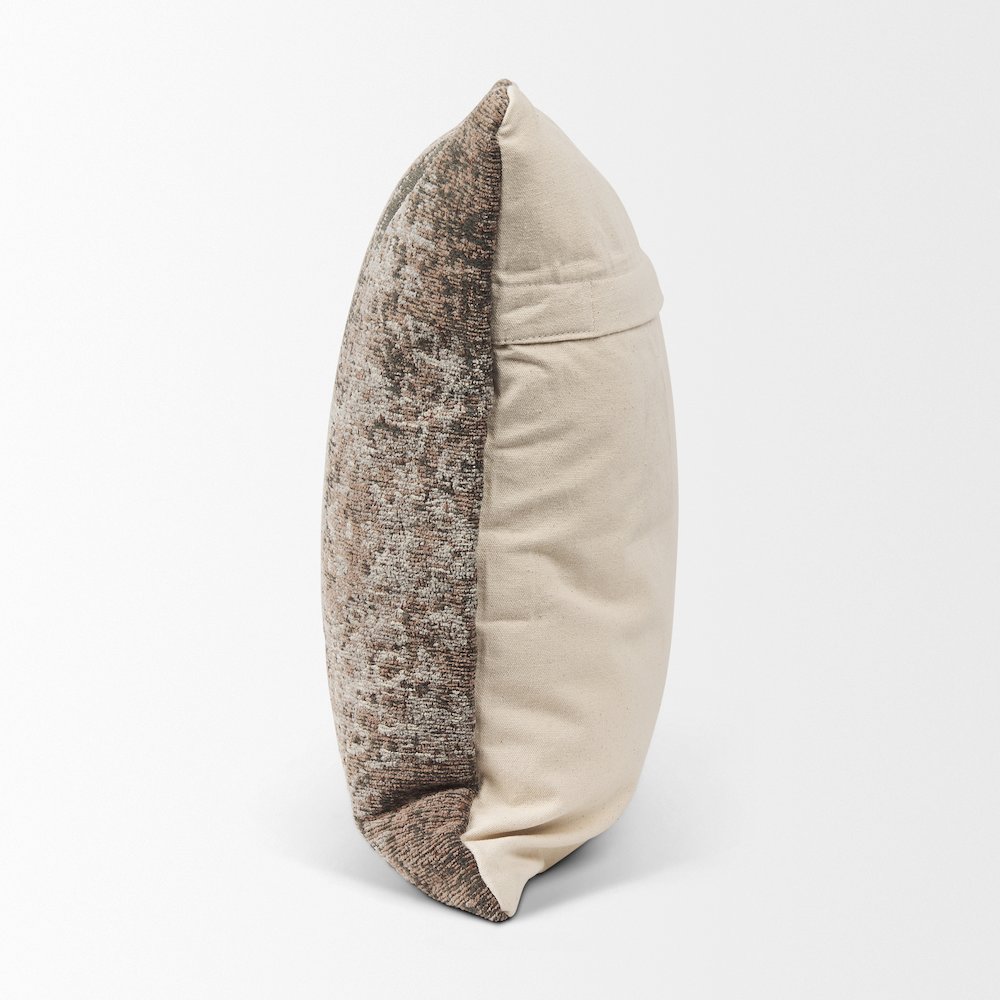 Taupe Square Pillow Cover. Picture 4