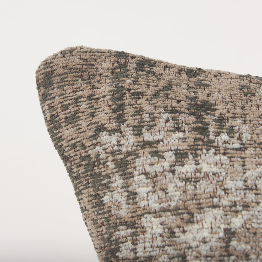 Taupe Square Pillow Cover. Picture 6