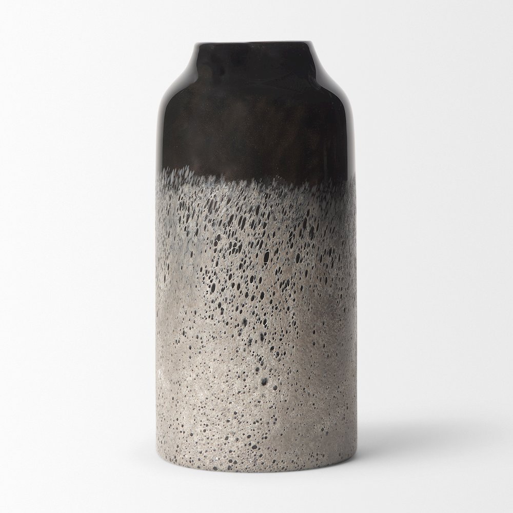 Emu Short Black Gray Vase. Picture 9