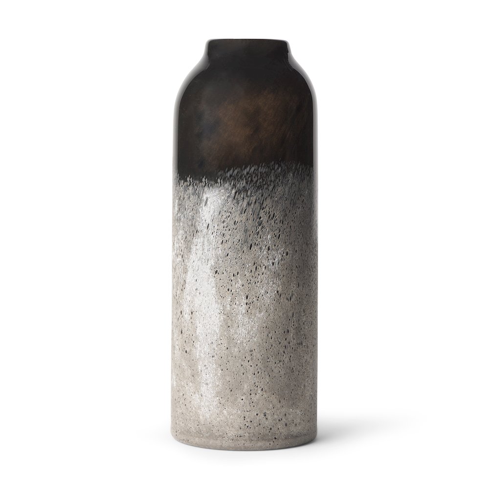 Emu Tall Black Gray Vase. Picture 1