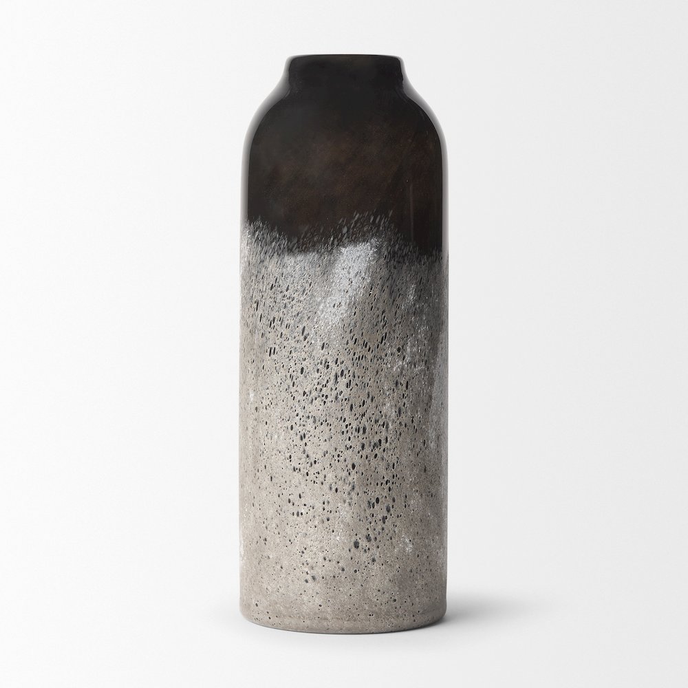 Emu Tall Black Gray Vase. Picture 9