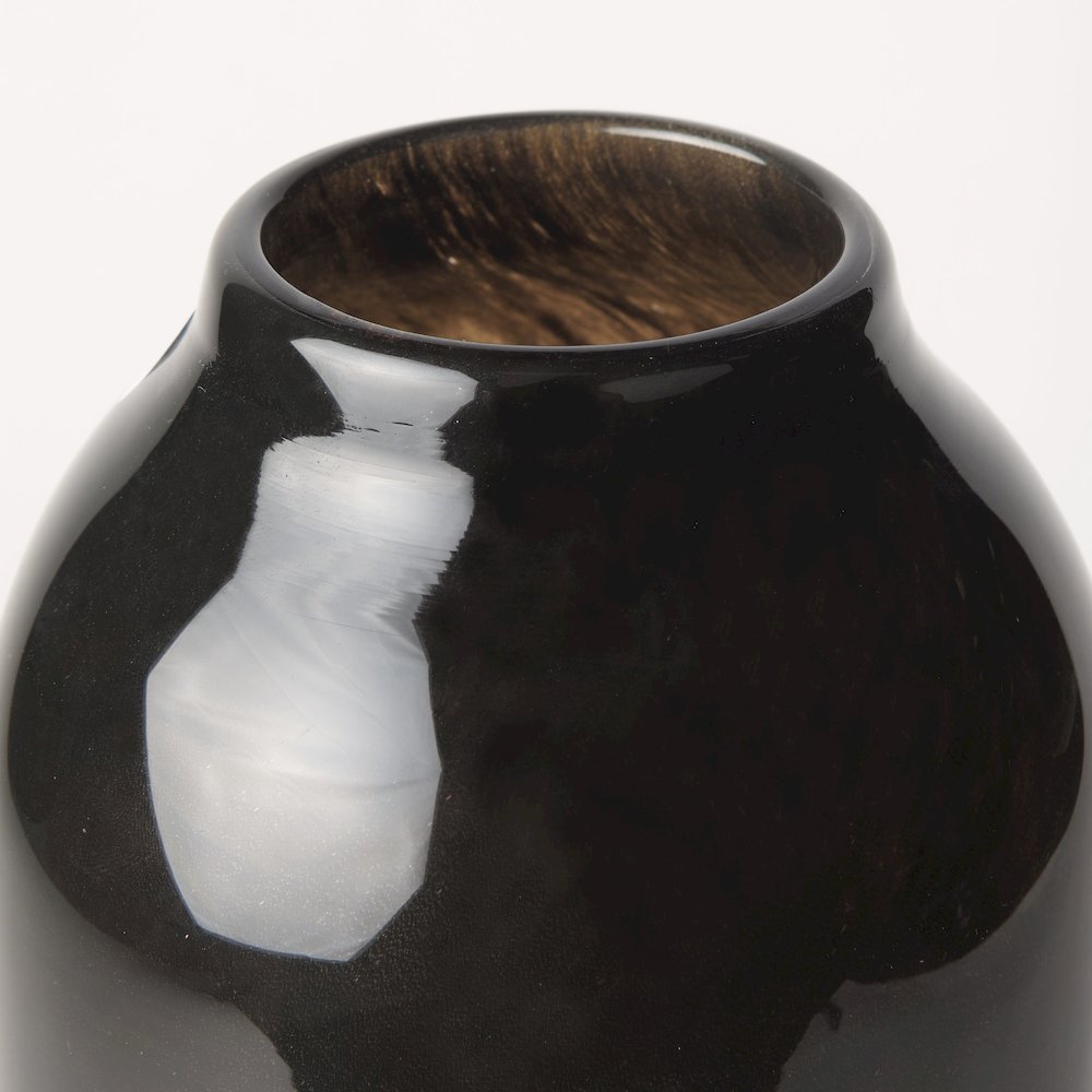Emu Tall Black Gray Vase. Picture 10