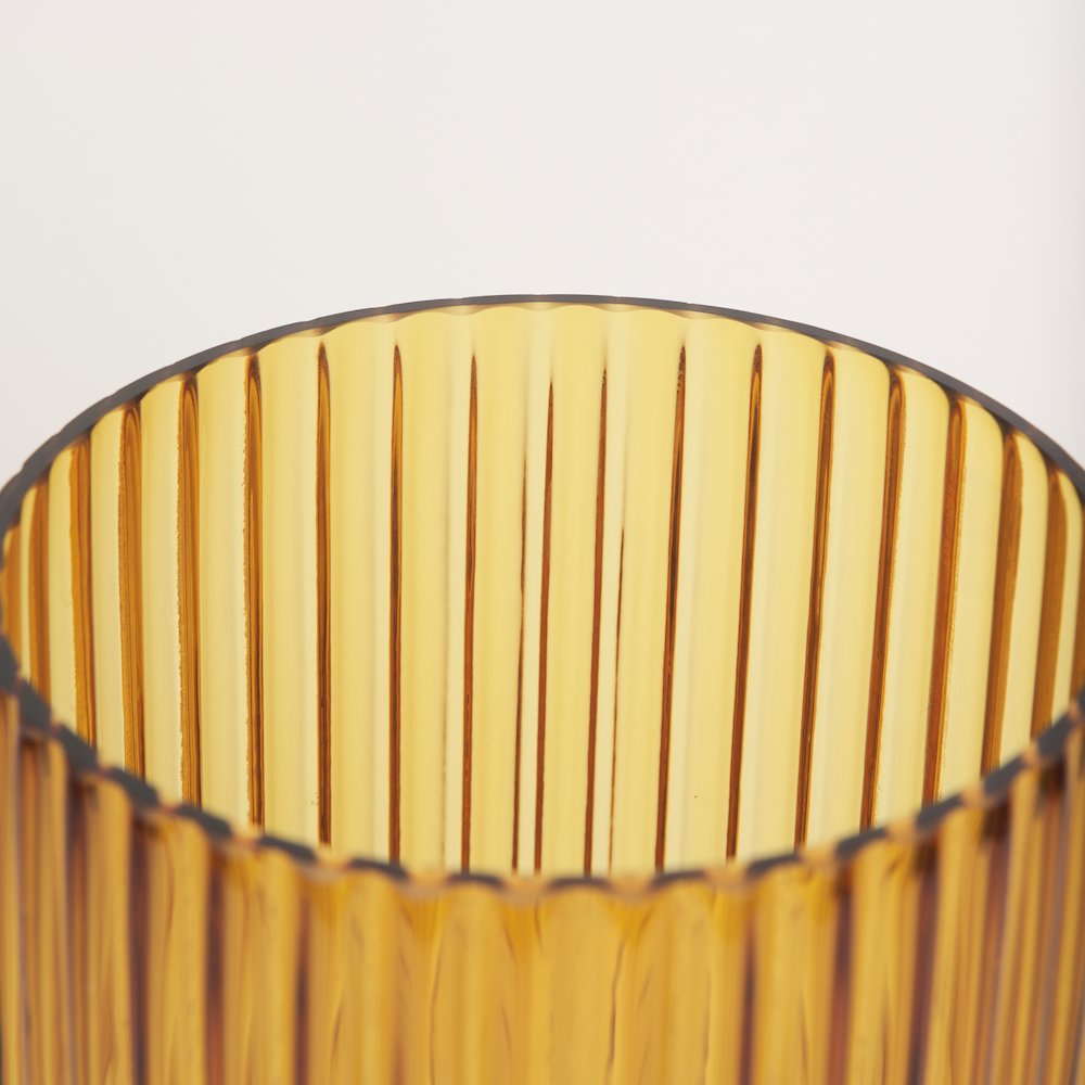 Dawn Tall Amber Glass Vase. Picture 6
