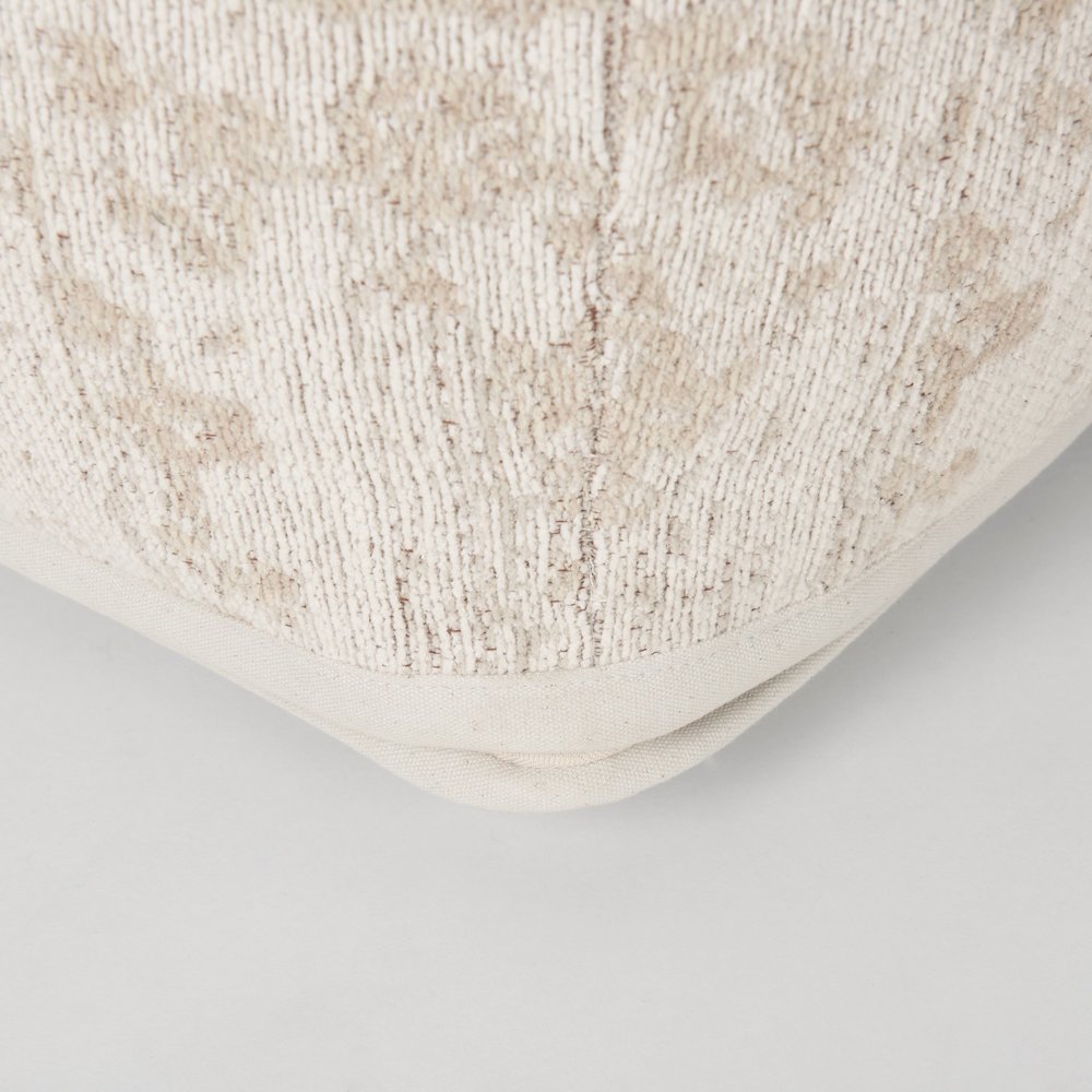Khloe Small Cream Pouf. Picture 9
