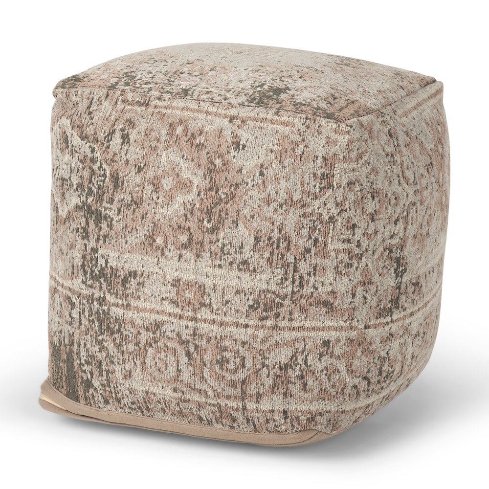 Khloe Small Taupe Pouf. Picture 1