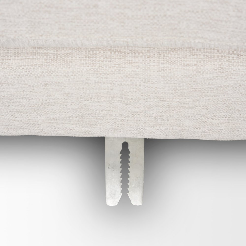 Halston Corner Sectional Piece Oatmeal Performance Fabric. Picture 4