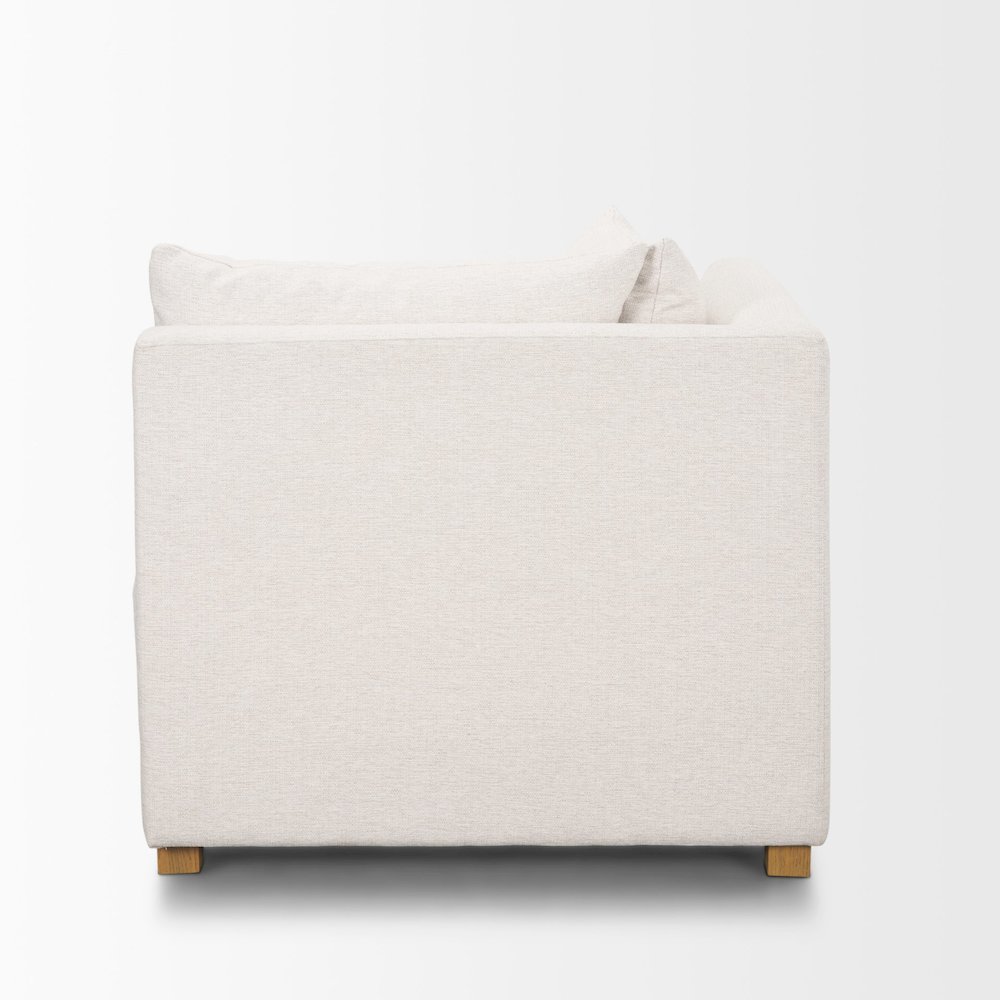 Halston Corner Sectional Piece Oatmeal Performance Fabric. Picture 10