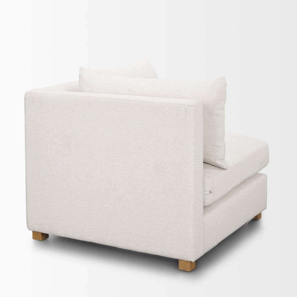 Halston Corner Sectional Piece Oatmeal Performance Fabric. Picture 11
