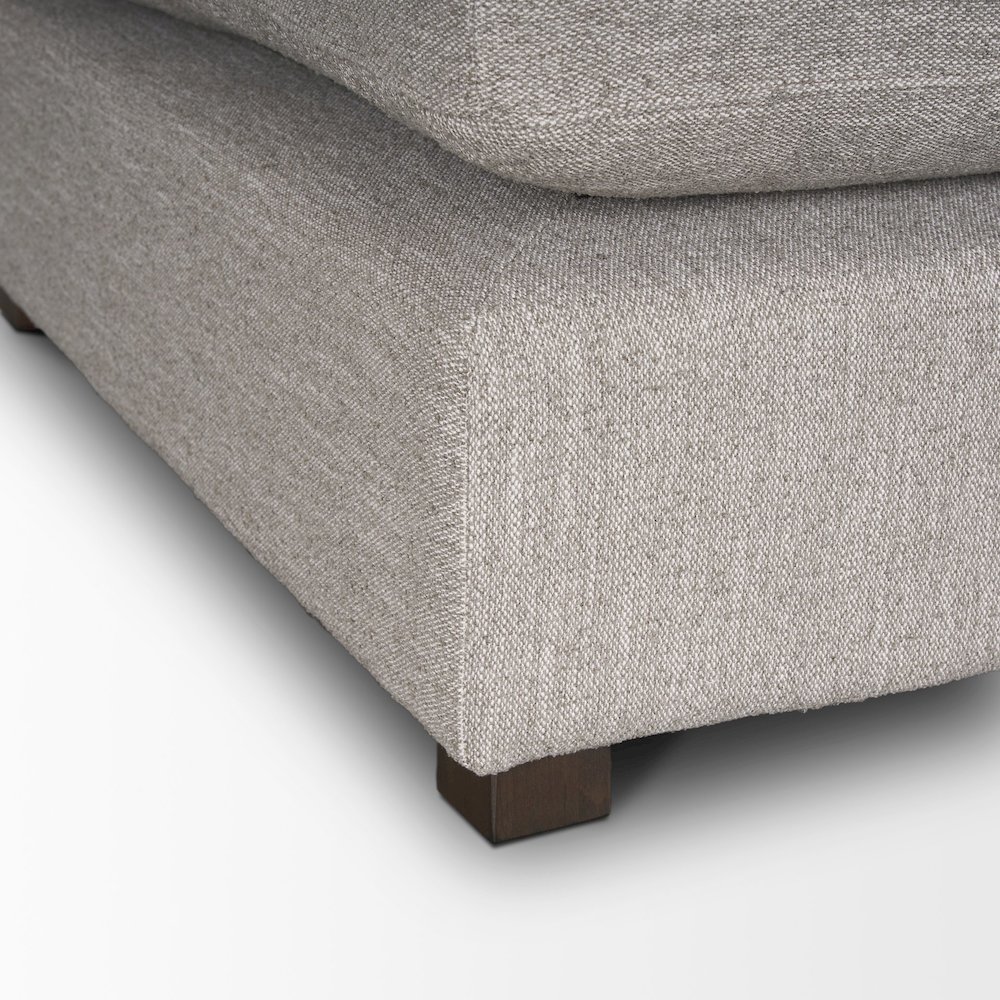 Halston Corner Light Grey Performance Fabric. Picture 2