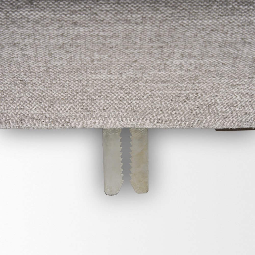 Halston Corner Light Grey Performance Fabric. Picture 3