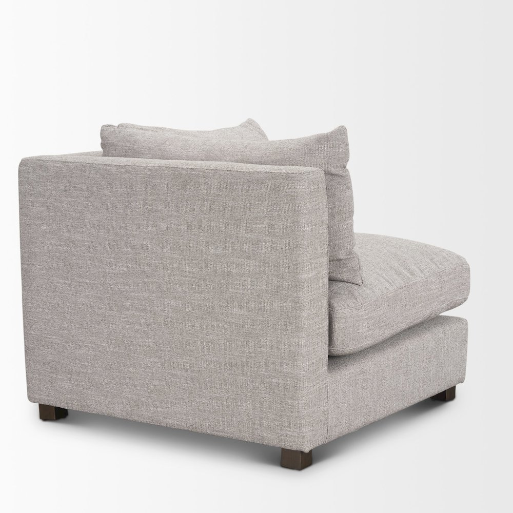 Halston Corner Light Grey Performance Fabric. Picture 9