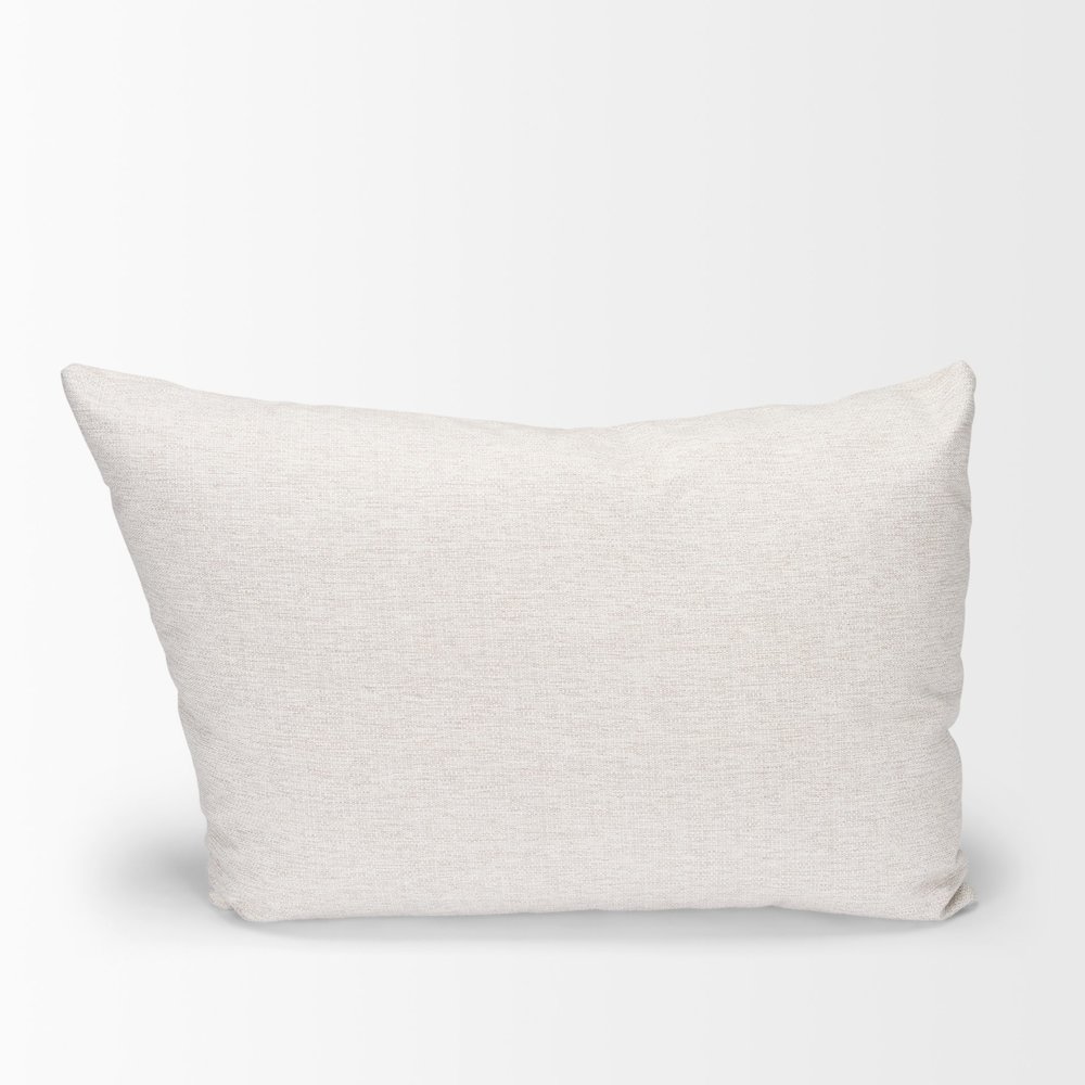 Halston Arm Pillow in Oatmeal Performance Fabric. Picture 2