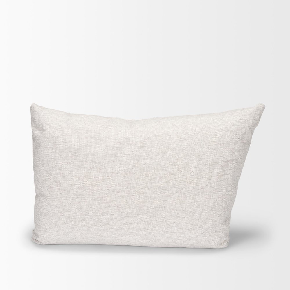 Halston Arm Pillow in Oatmeal Performance Fabric. Picture 4